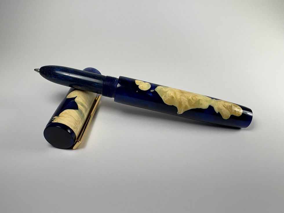 Thumbnail: Ballpoint Hybrid - Burl/Blue