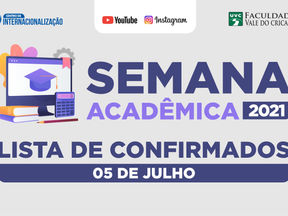 SEMANA ACADÊMICA - LISTA DE CONFIRMADOS PARA O DIA 5 ( PREENCIAL )