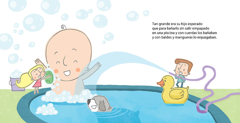 Baño en familia-juanjose_ilustrador