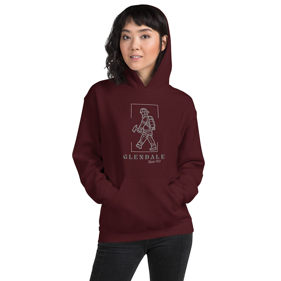 Thumbnail: Glendale Firefighter L493 - Unisex Hoodie