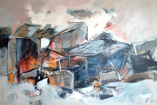 Terre en désolation (4) en Ukraine 70x10