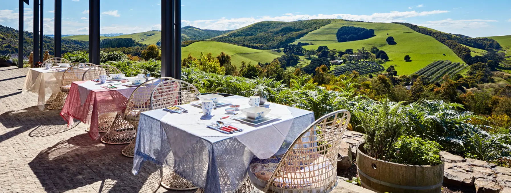 Outdoor dining area