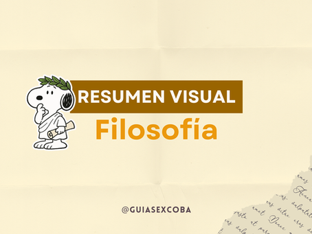 Las corrientes filosóficas: Repaso visual para tu examen EXCOBA 🌿