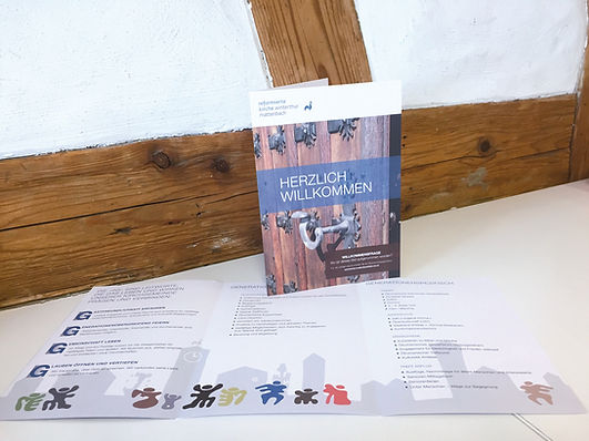 Gestaltung, Satz, Bildbearbeitung, Produktionskoordination, Willkommensbroschüre, Evangelisch-reformierte Kirchgemeinde Winterthur-Mattenbach