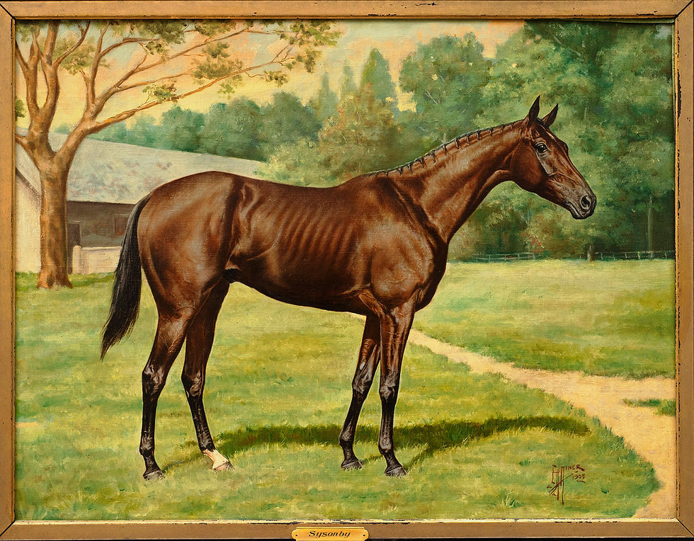 Miniatura: Horse Portrait- "Sysonby," Edward Herbert Herbert Miner. ex Sotheby's 2004