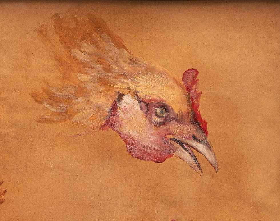 縮圖："Study of Roosters" Charles-Emile Jacque (French, 1813-1894)