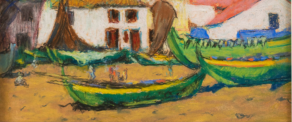 縮圖："Funchal, le Port (Port of Funchal, Portugal)" Pastel Raymond Thibesart