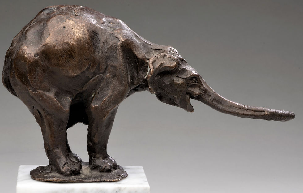 Thumbnail: Balancing Elephant, Circa 1930s, Art Deco, Louis-Albert Carvin (1875-1951)