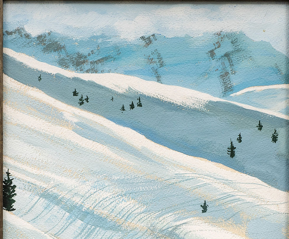 Miniaturbild: “First Tracks at Courchevel, French Alps” by Marius Chambon (French, 1876-1962)