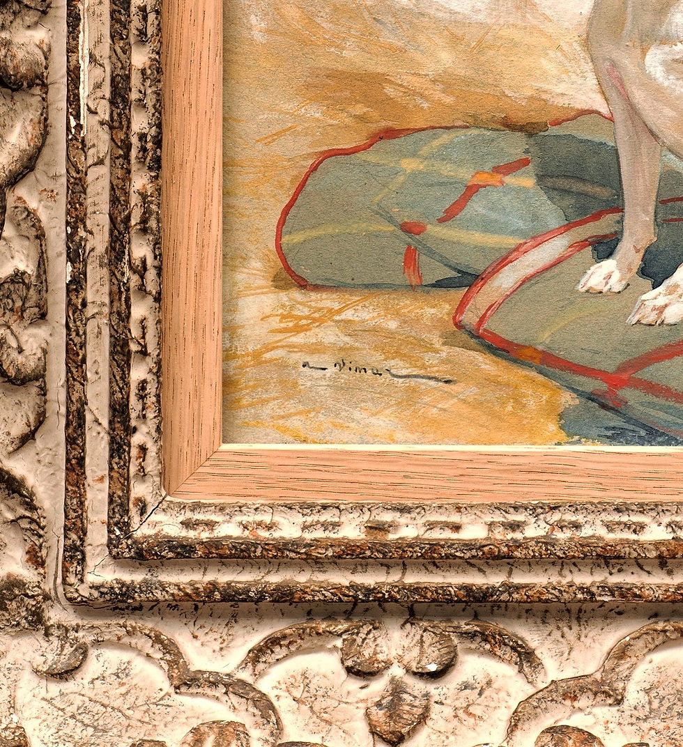 Thumbnail: “The Bulldog and the Fly” circa 1900 Auguste Vimar (France, 1851-1916)