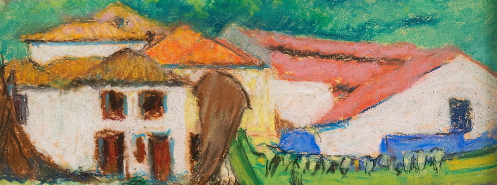 Miniature : "Funchal, le Port (Port of Funchal, Portugal)" Pastel Raymond Thibesart