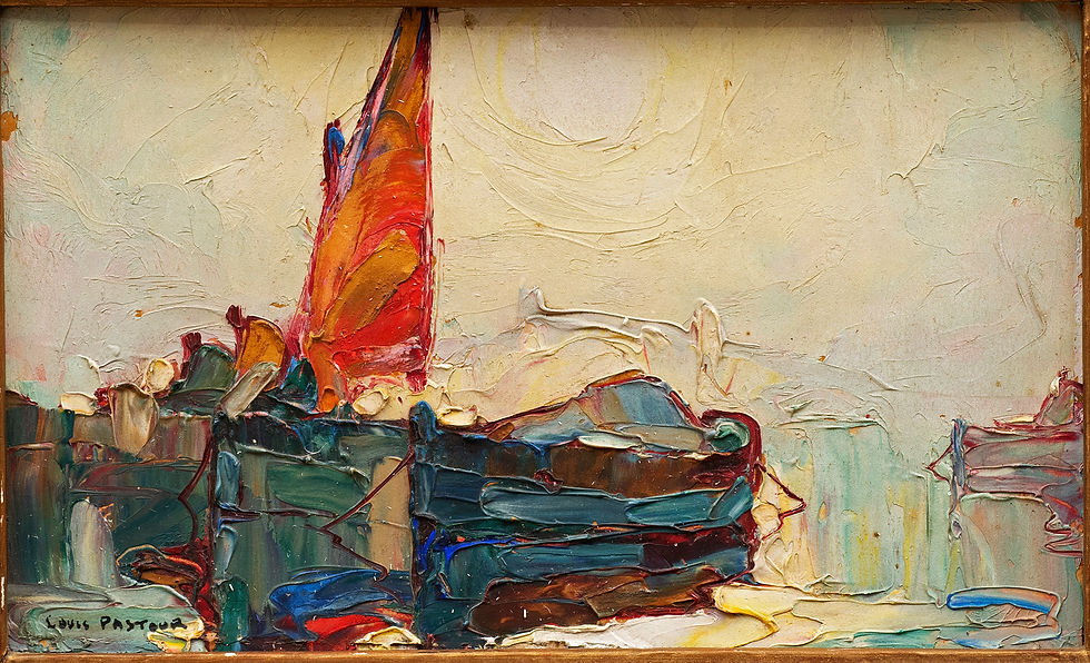 Miniaturbild: "Deux Bateaux" (Louis Pastour French, 1876-1948)