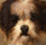 Thumbnail: "Dog Painting of a Terrier with a Bow"-Jules Chardigny (1849-1892) Circa 1870