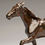 Miniature : Bronze Horse Portrait of a Trotting Stallion Isidore Jules Bonheur (1827-1901)