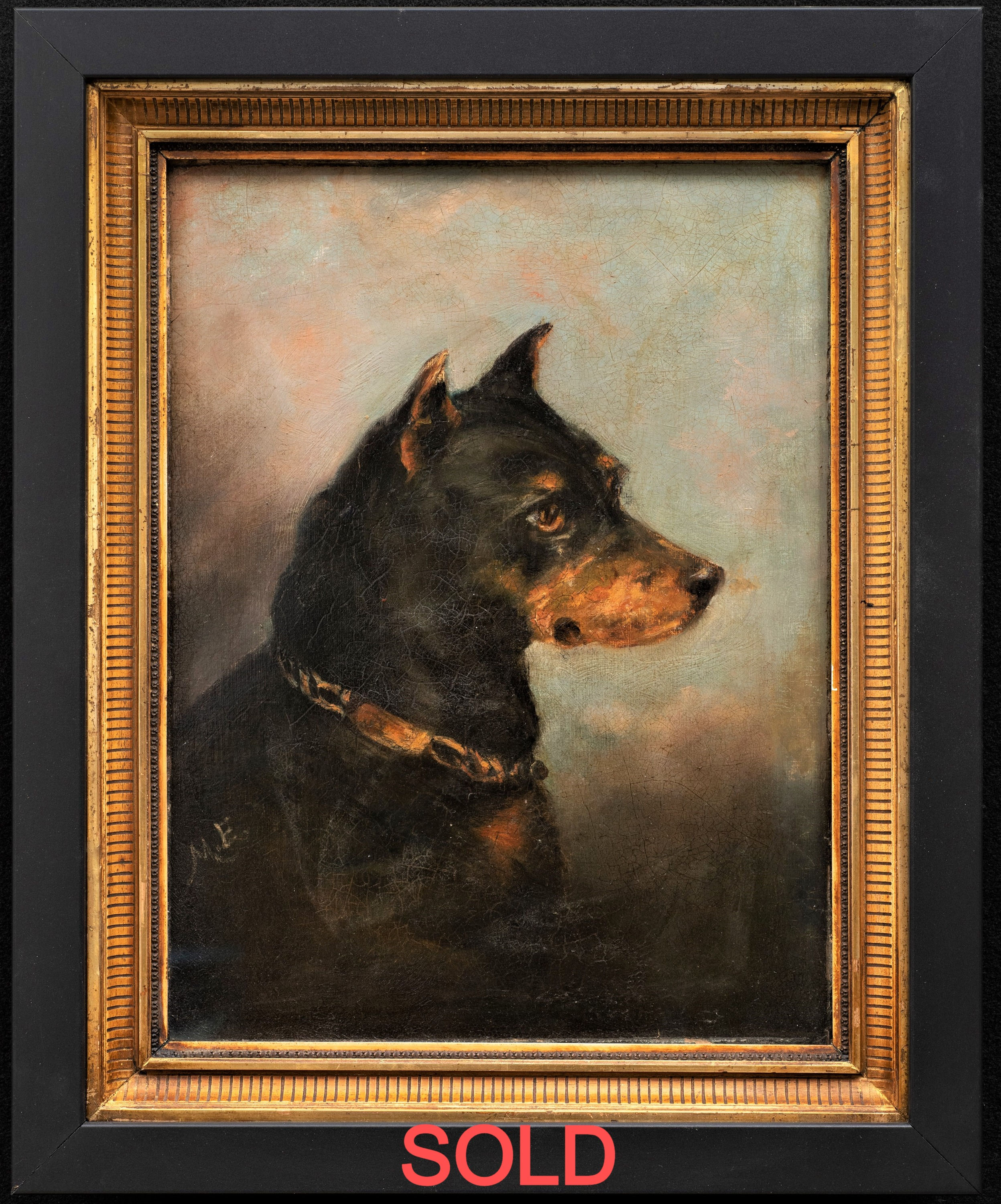 Dog Painting of a Manchester Terrier