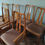 Thumbnail: Set of 4 plus 2 carver vintage parker knoll dining chairs