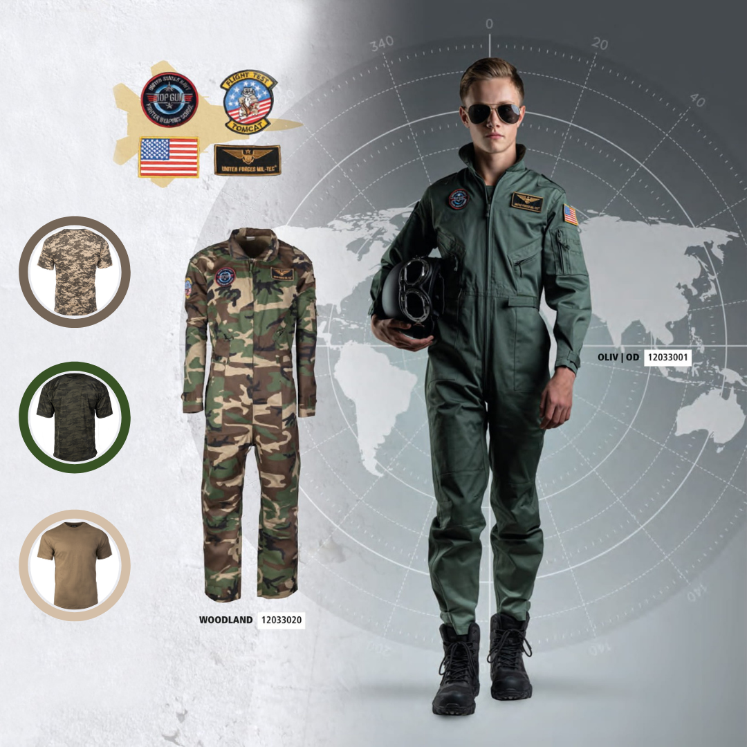 Uniforma KIDS PILOTI US OD CU EMBLEME