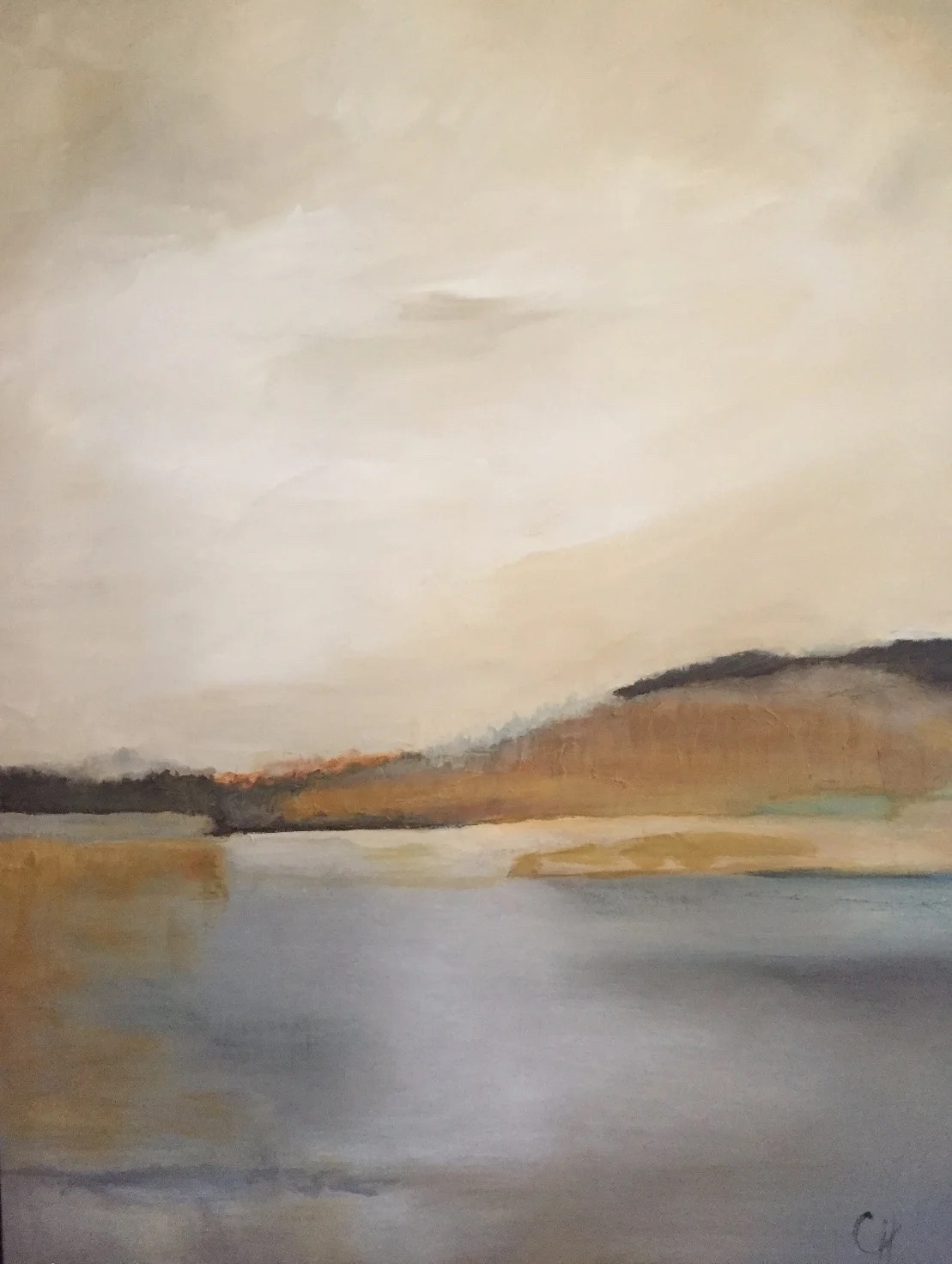 Bank in the Deep End, painting