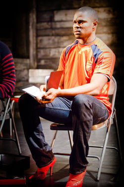 Conteh in shoes