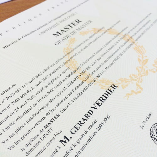 master droit