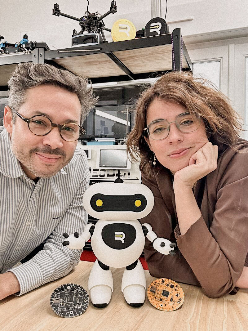 Miguel Rivillo, Directeur Géneral et cofondateur de Rivinnov. Maria Angel, Directrice de l'Innovation et cofondatrice de Rivinnov.