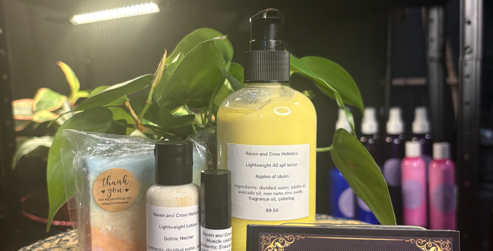 Raven and Crow Holistics Products