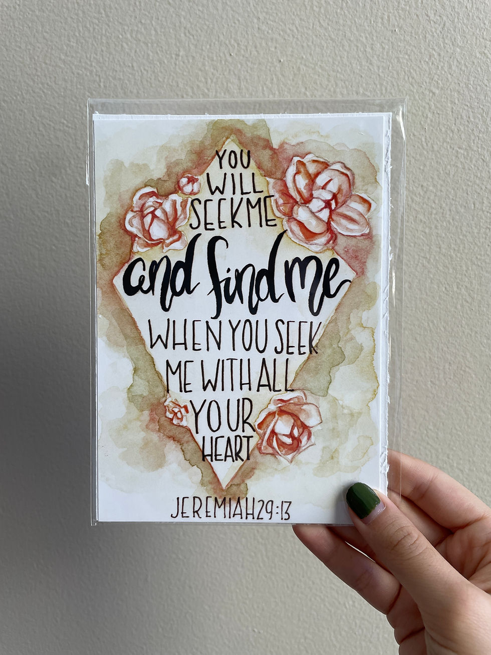 Thumbnail: Jeremiah 29:13 - Prints
