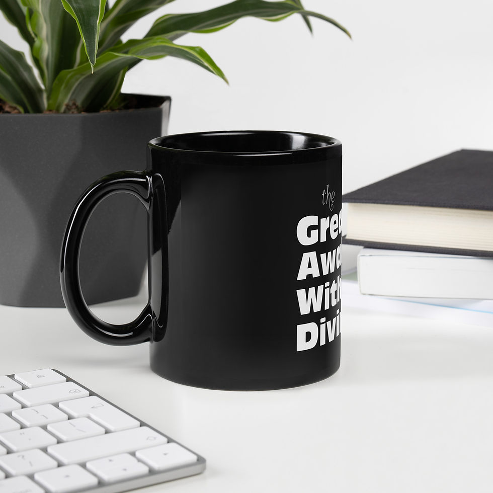 Thumbnail: Great Awakening Within is Divine - Black Glossy Mug