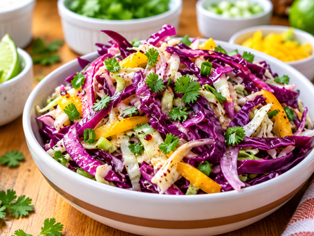 Tangy & Sweet Lime Coleslaw – A Fresh, Colorful & Healthy Side Dish