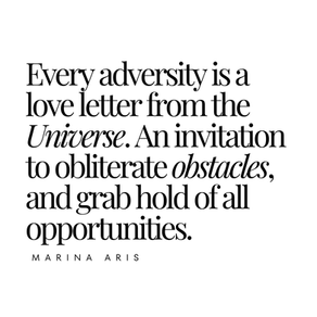 Excerpt on Adversity from Marina Aris' Writing Notebooks