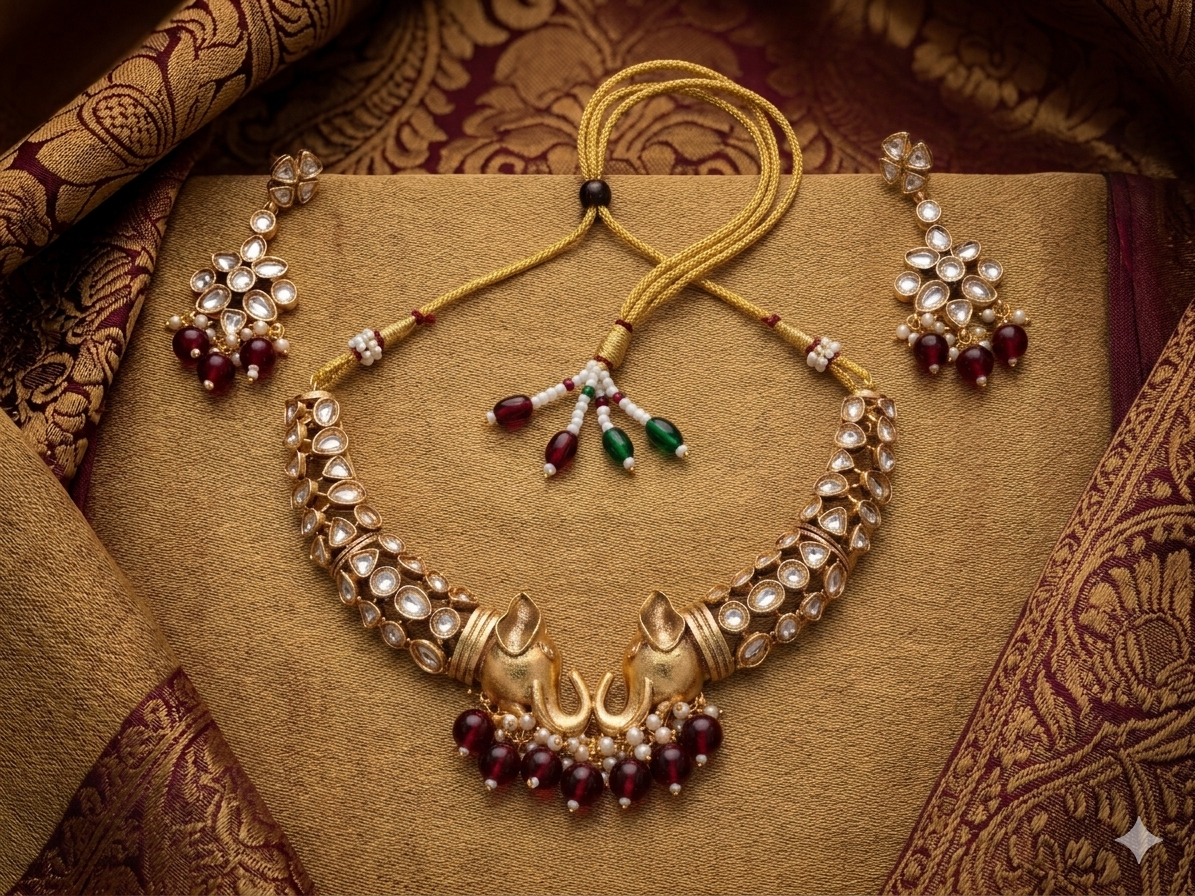 Kundan neckpiece
