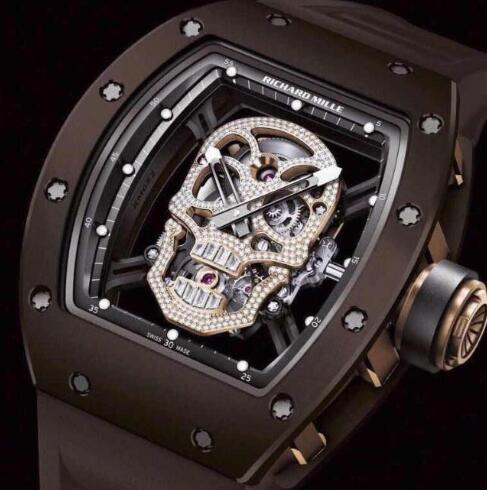 Richard Mille RM 52-01 Skull Diamonds Tourbillon Ceramic Replica Watch content media