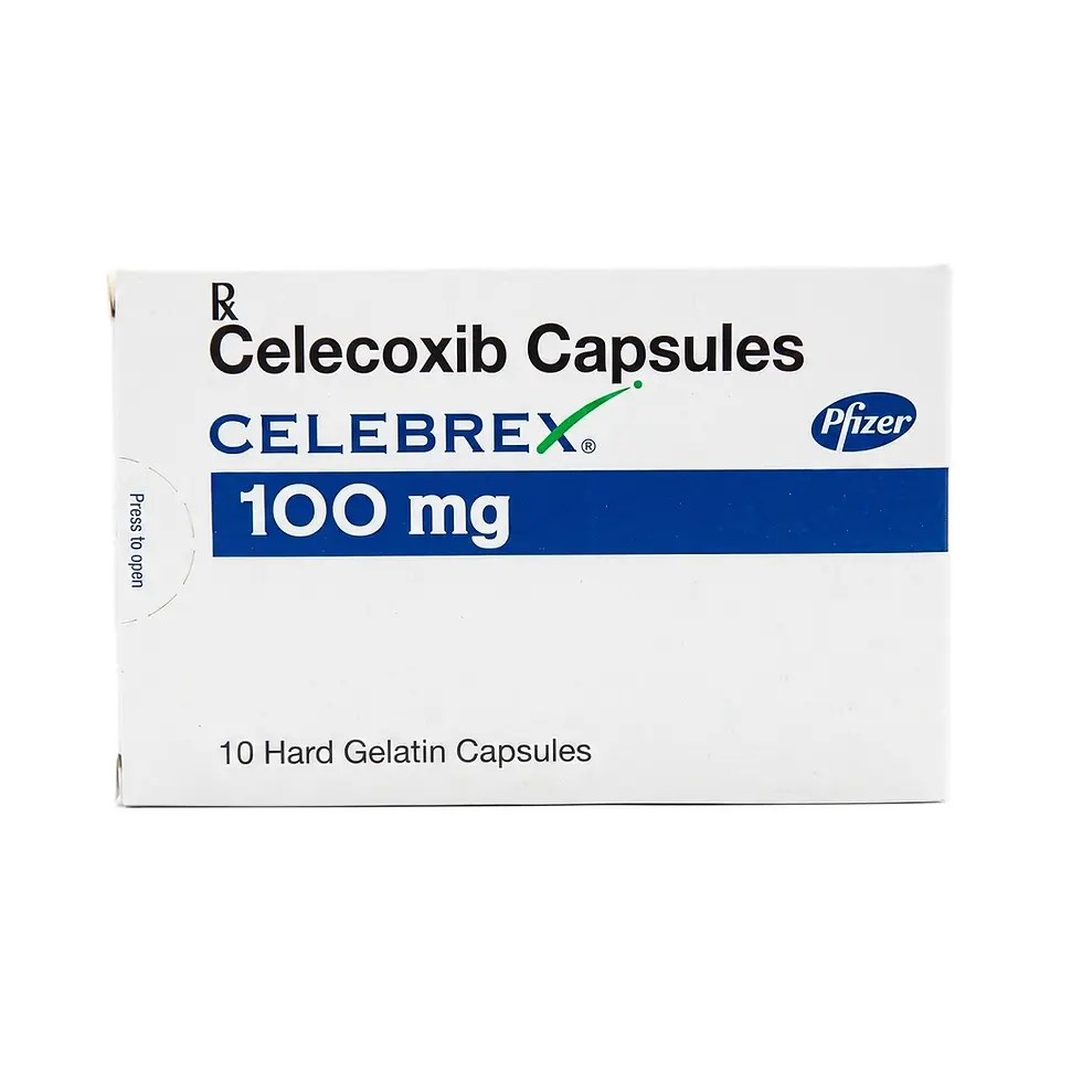Celebrex 100mg Capsule front box image