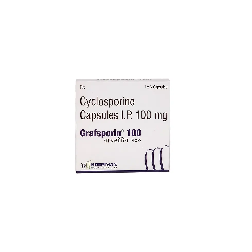 Grafsporin 100mg Capsule front box image