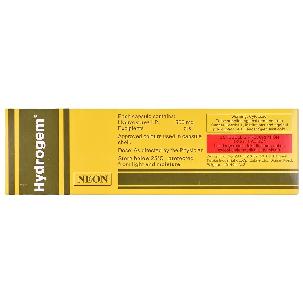 Hydrogem 500 mg Capsule upper box image