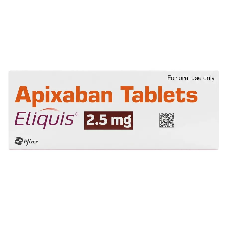 Eliquis 2.5mg Tablet front box image