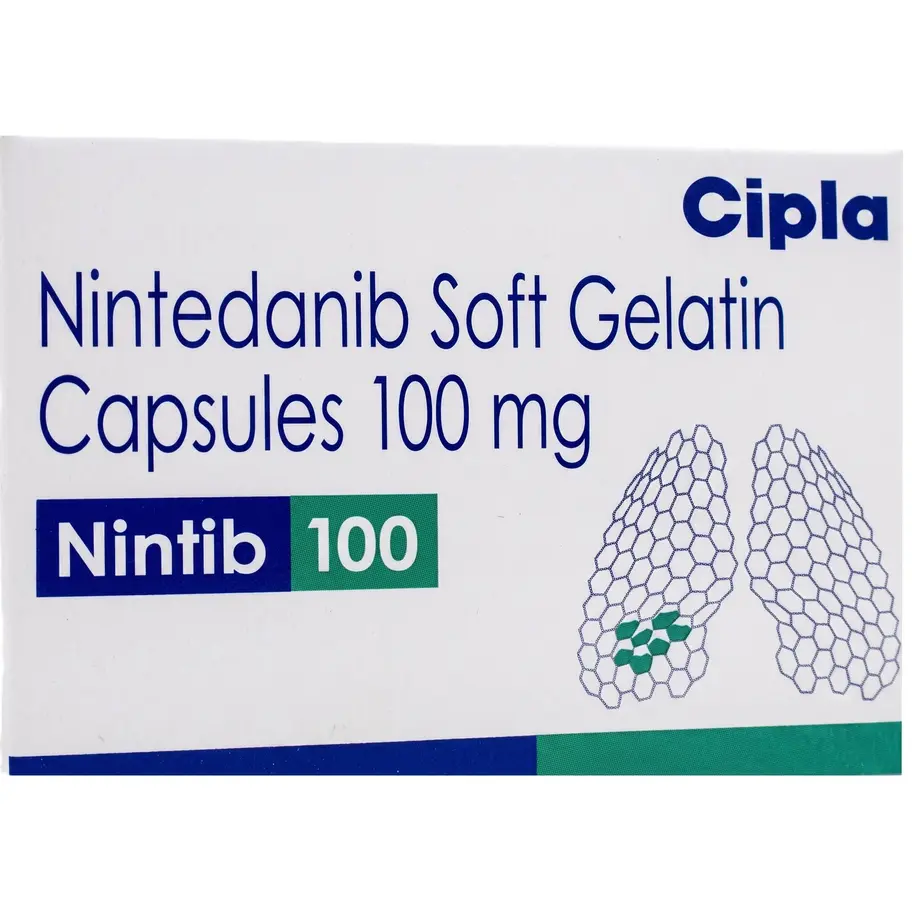 Nintib 100 mg Capsule front box image