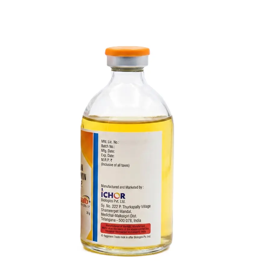 Human Albumin 20 gm 100 ml Injection front vial image