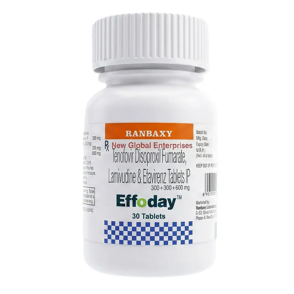 Effoday 300 mg 300 mg 600 mg Tablet front bottle image