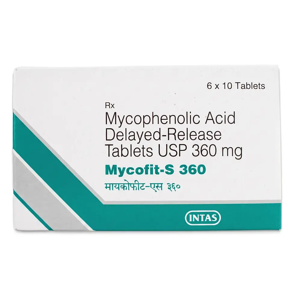 Mycofit S 360 mg Tablet front box image