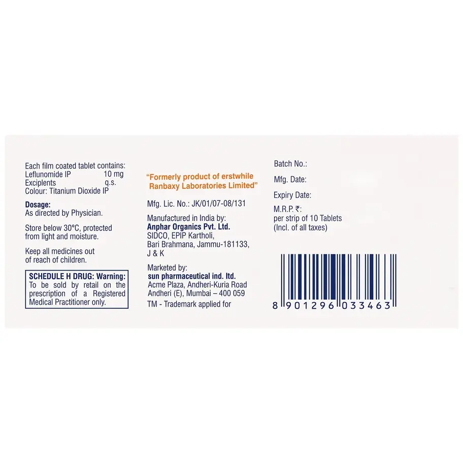 Cleft 10mg Tablet back box image