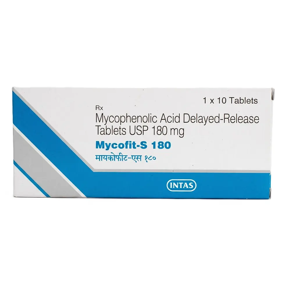 Mycofit S 180 mg Tablet front box image