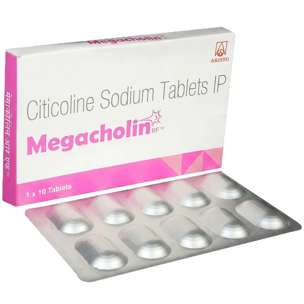 Megacholin RF Injection front strip and box image