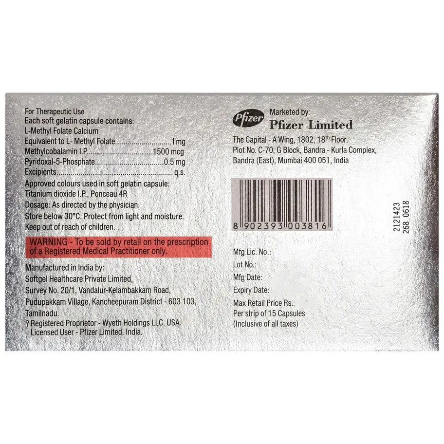 Folvite Active Capsule back box image