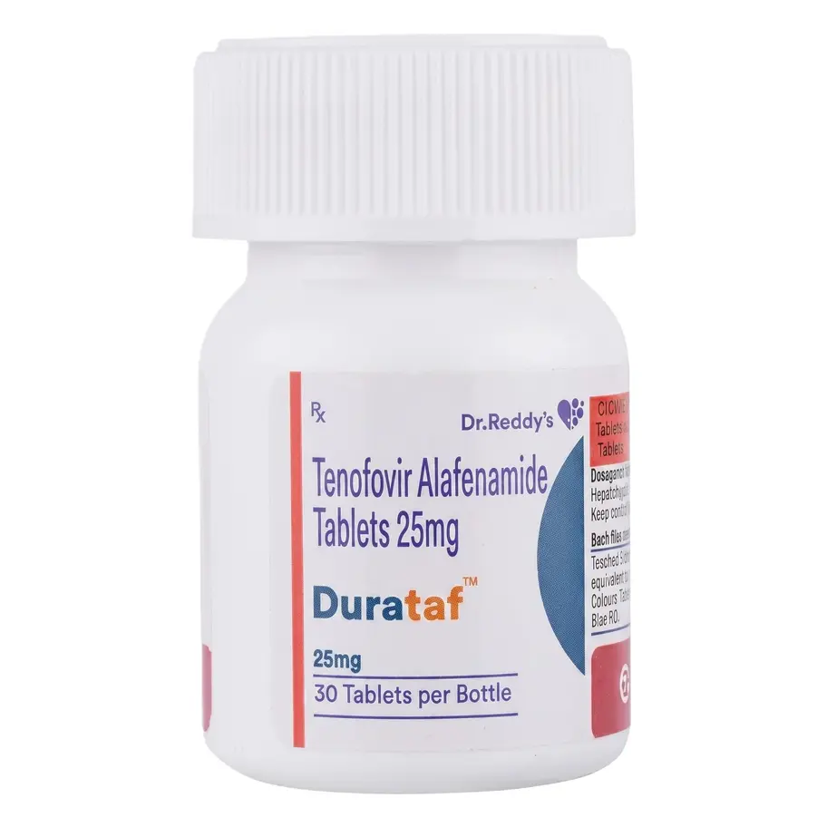 Durataf 25 mg Tablet front bottle image