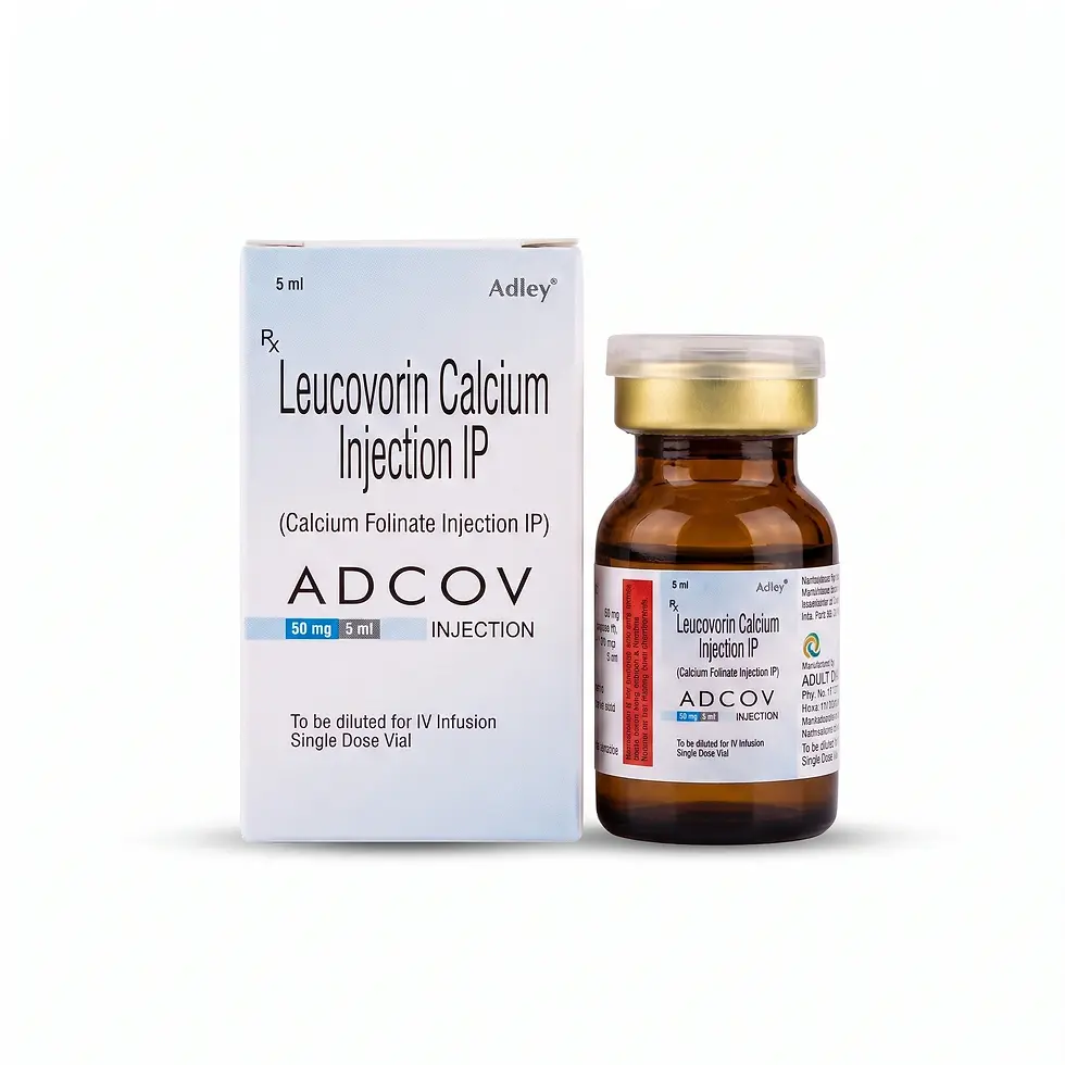 Adcov 50 mg Injection front vial and box image