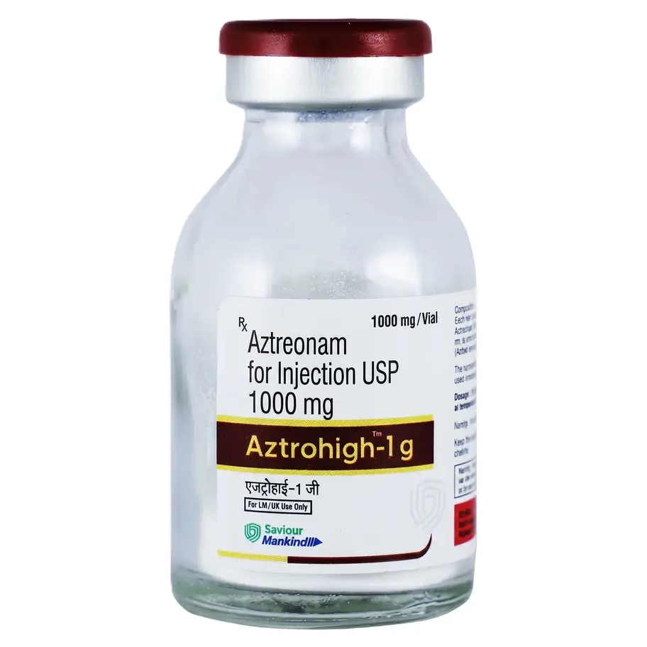 Aztrohigh 1gm Injection front vial image