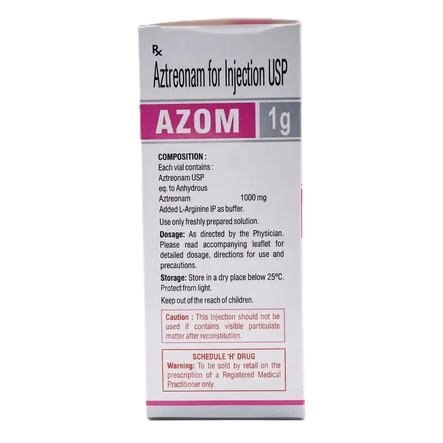 Azom 1gm Injection left box image