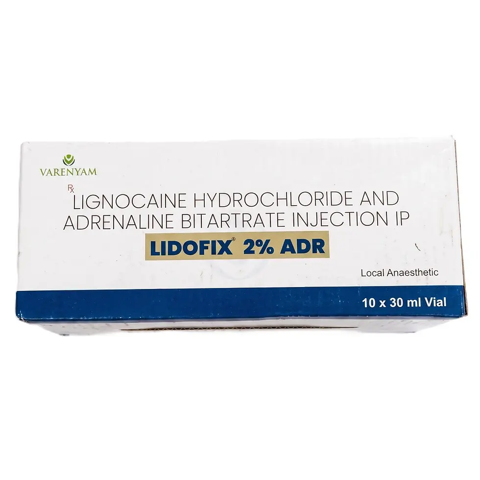 Lidofix 2% ADR Injection front box image