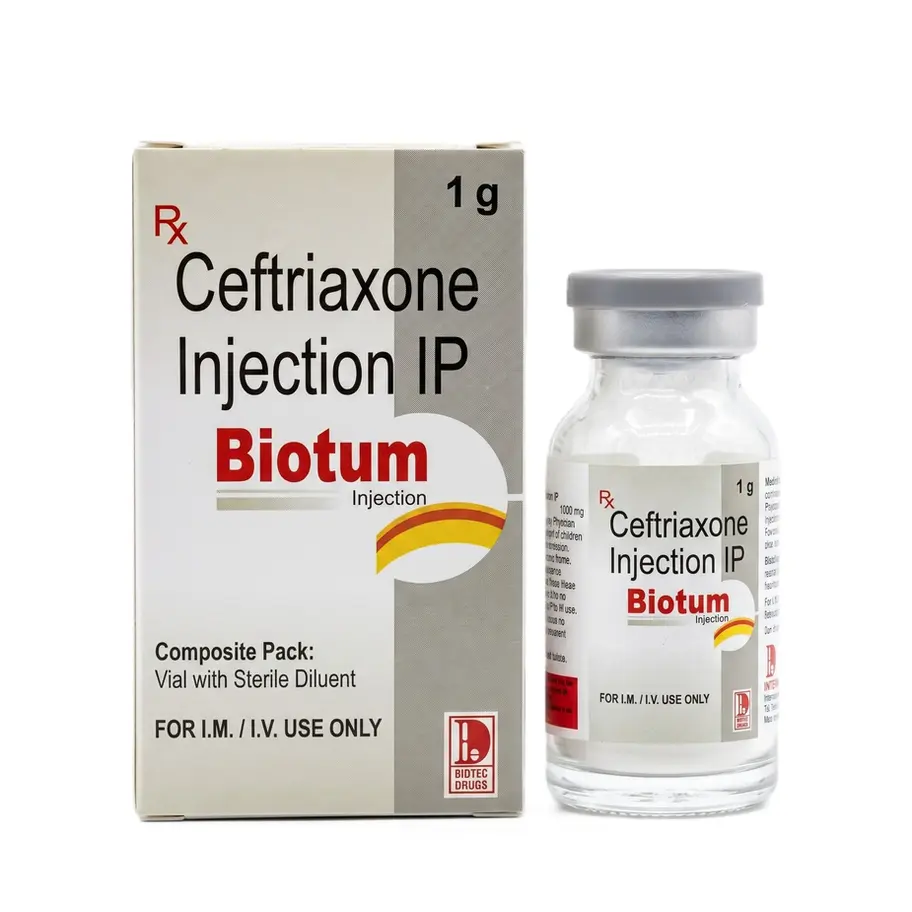 Biotum 1gm Injection front vial image